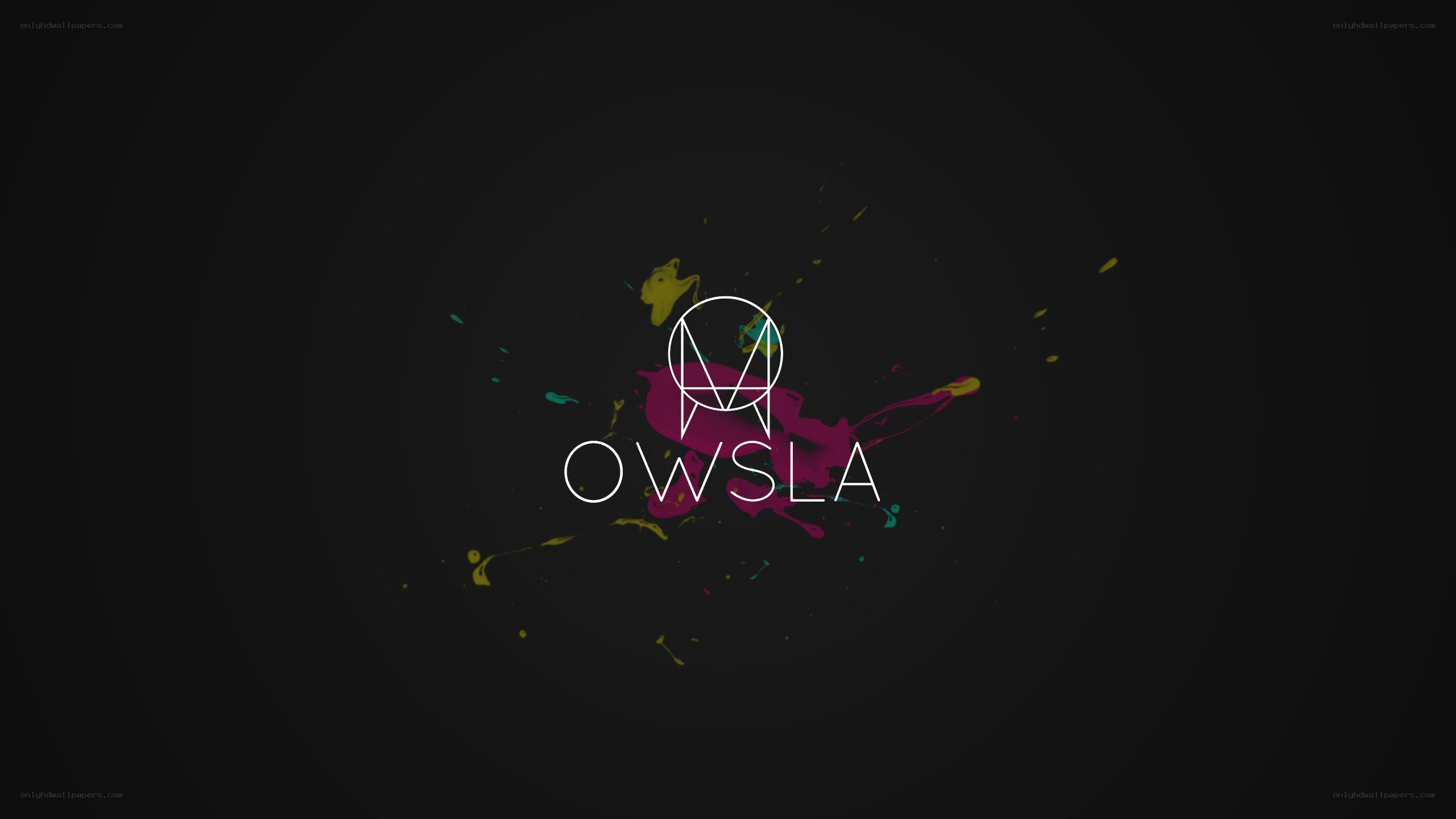 OWSLA logo with paint splatter