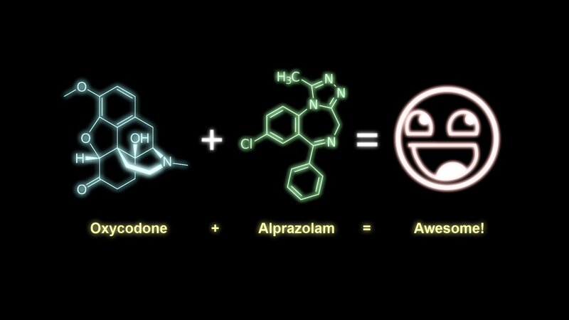 Oxycodone and Alprazolam reaction