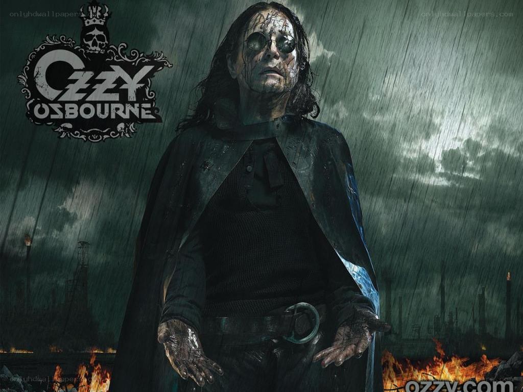Ozzy Osbourne in rain