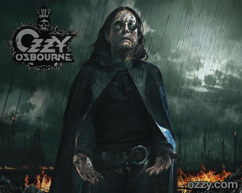 Ozzy Osbourne in rain