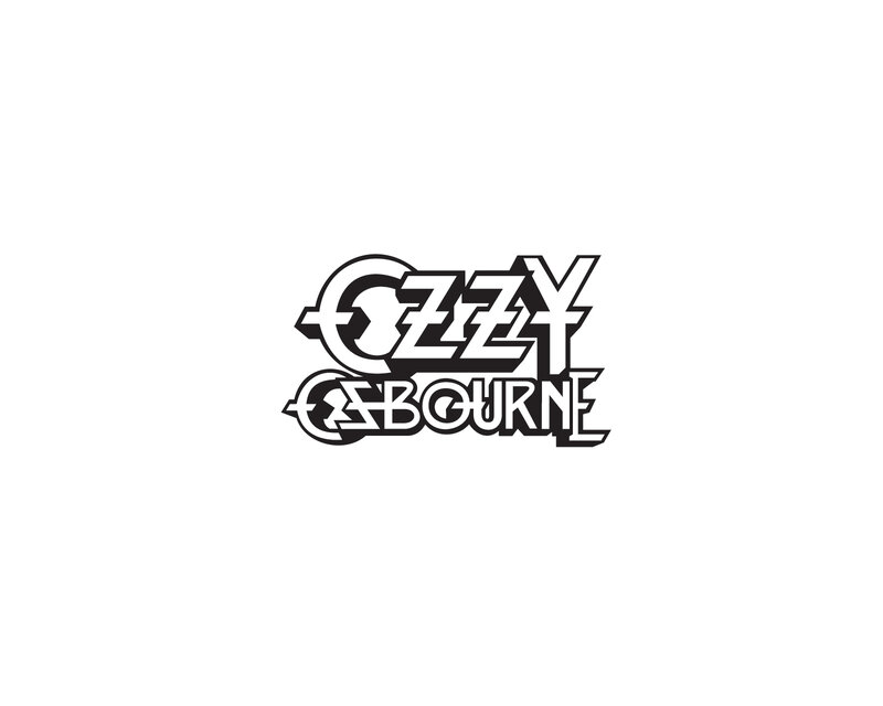 Ozzy Osbourne Logo — Black, Bold, Vector Art
