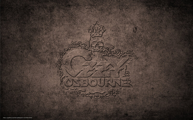 Ozzy Osbourne logo on textured background
