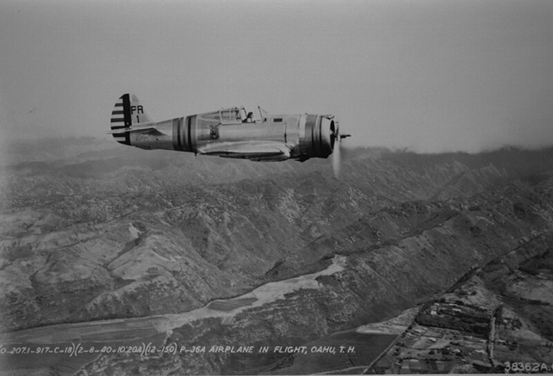 P-36A Airplane in Flight