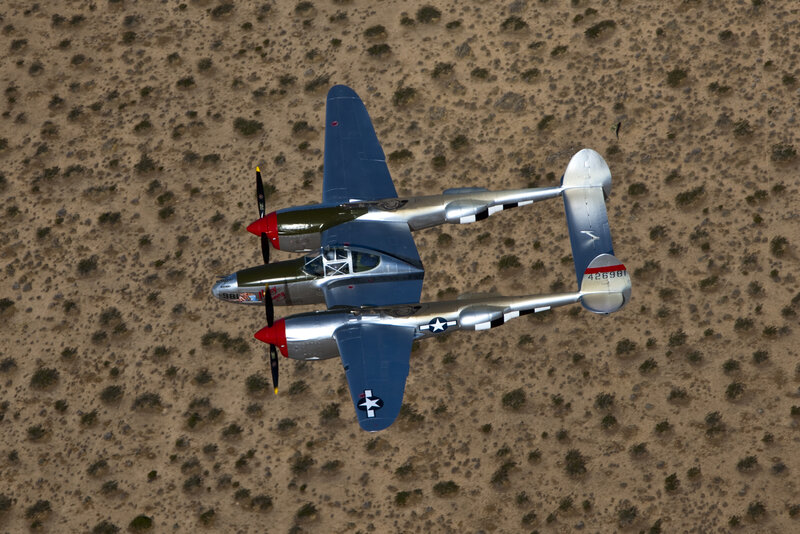 P-38 Lightning Aircraft — Brown