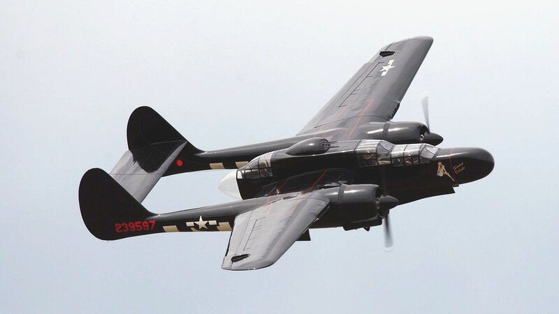 P-38 Lightning in flight