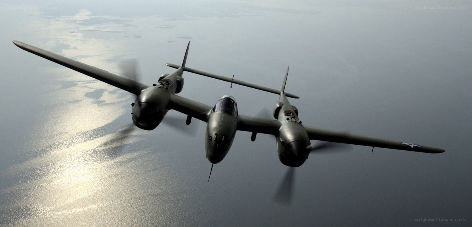 P-38 Lightning in flight