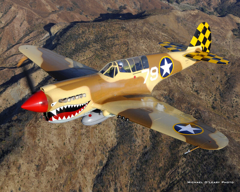 P-40 Warhawk Aircraft — Tan