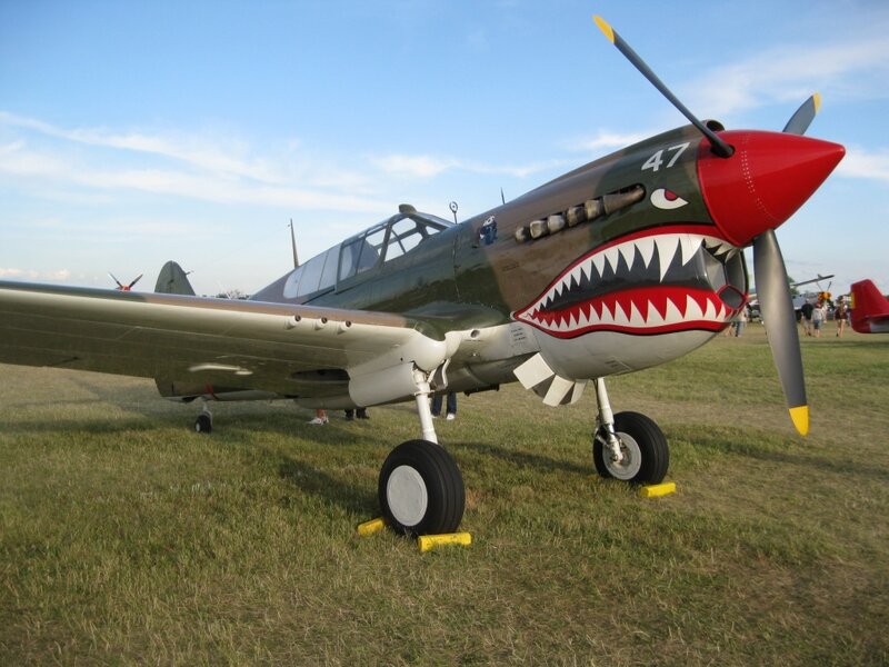 P-40 Warhawk with shark mouth