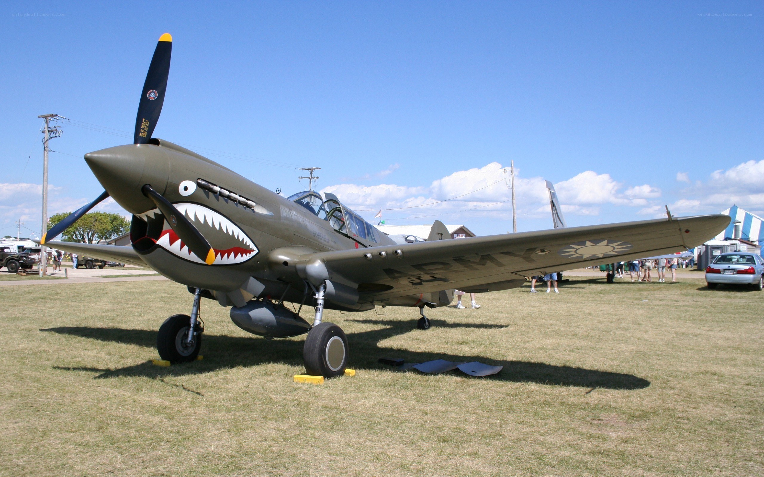 P-40 Warhawk with shark teeth