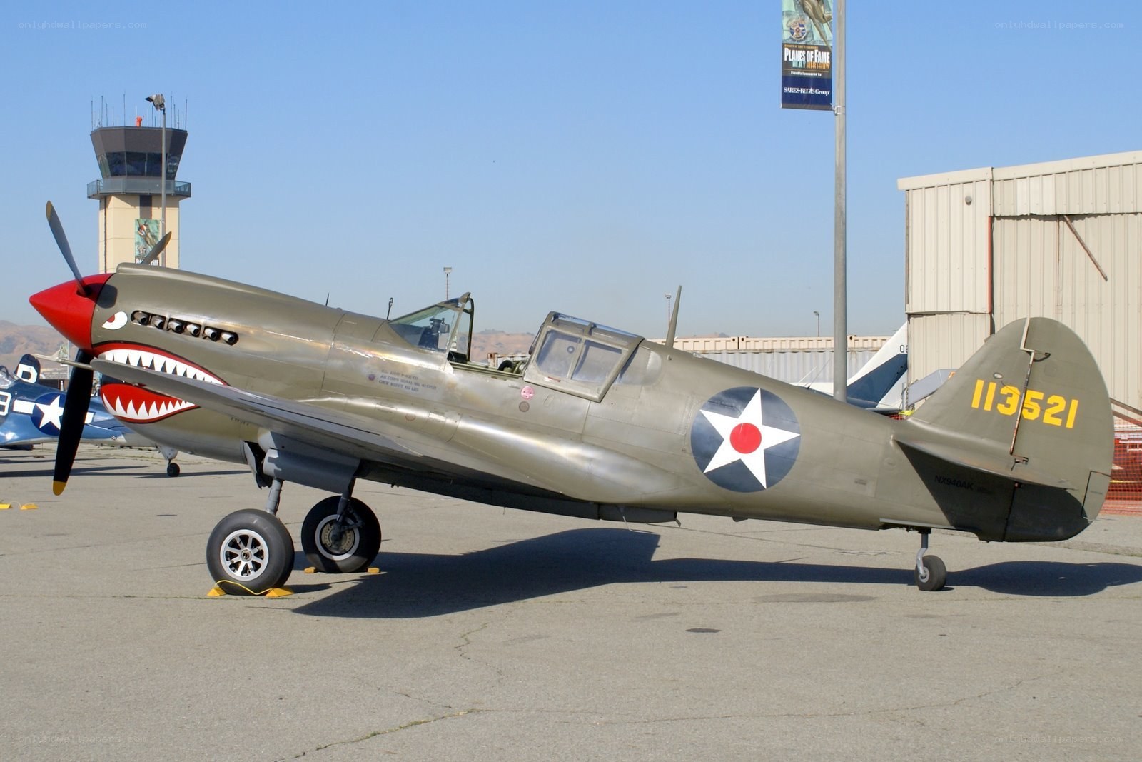 P-40 Warhawk with shark teeth