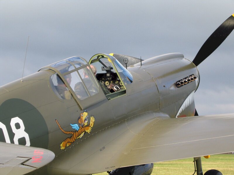 P-40 Warhawk with shark teeth