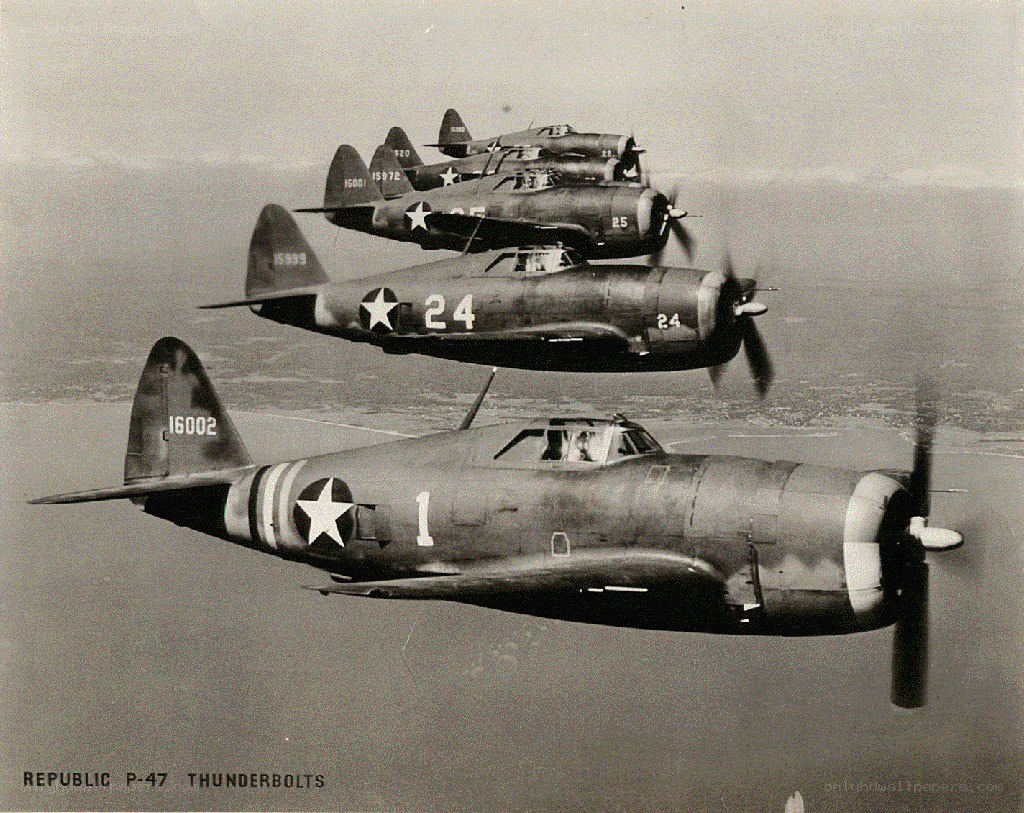 P-47 Thunderbolt formation