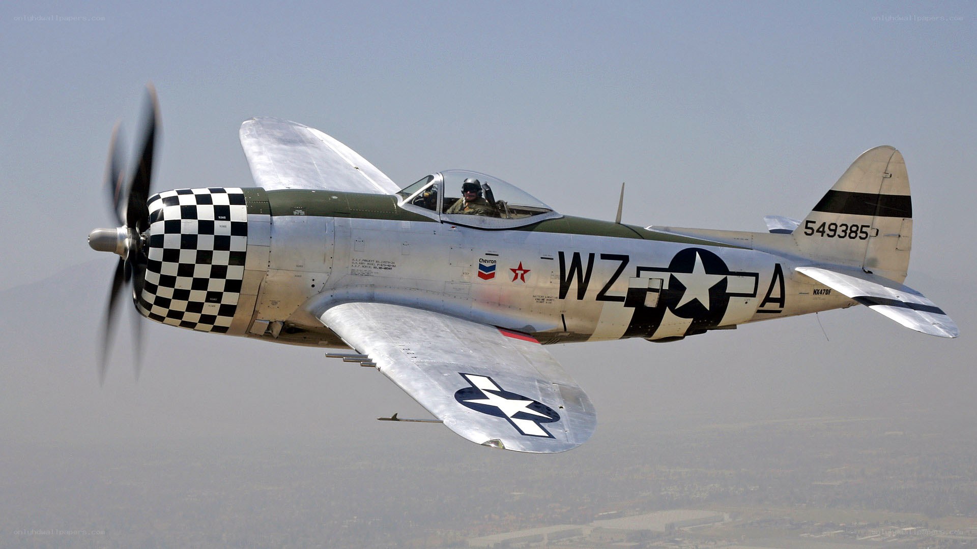 P-47 Thunderbolt in flight