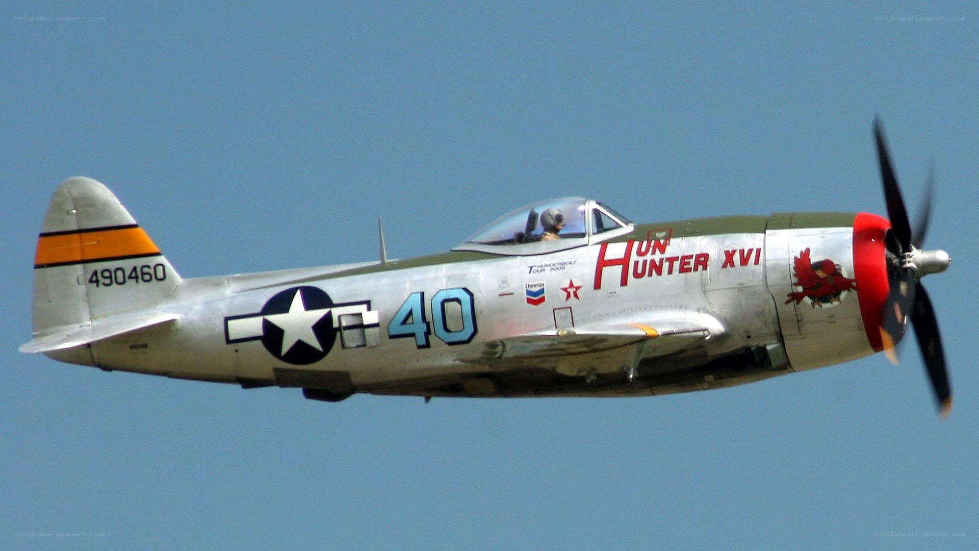 P-47 Thunderbolt in flight