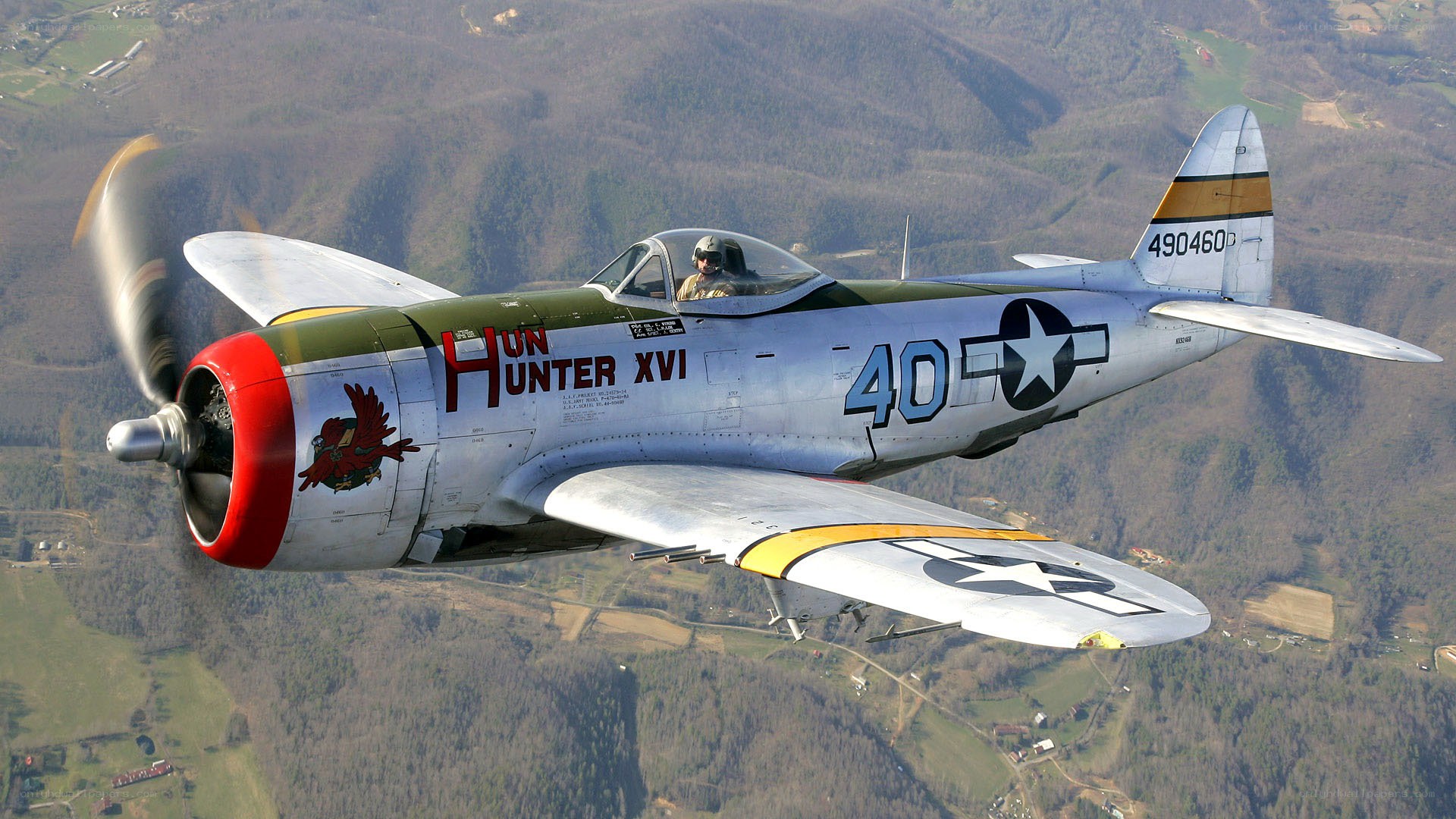 P-47 Thunderbolt in flight