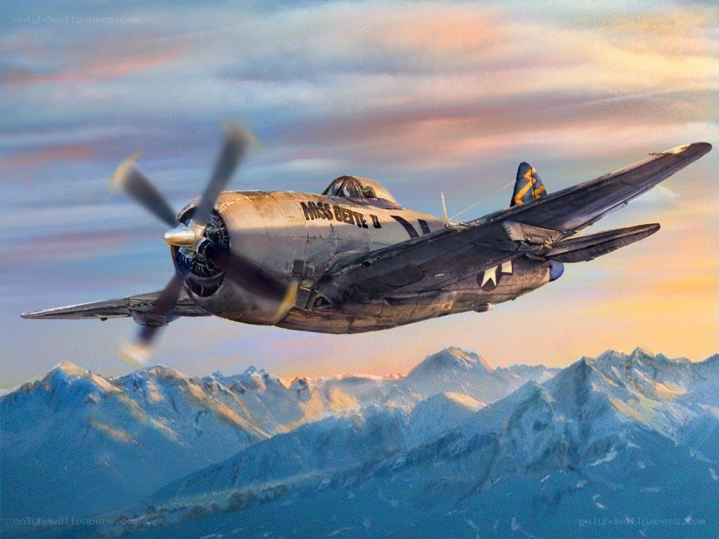 P-47 Thunderbolt in flight