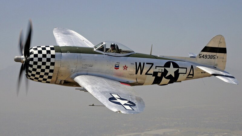P-47 Thunderbolt in flight