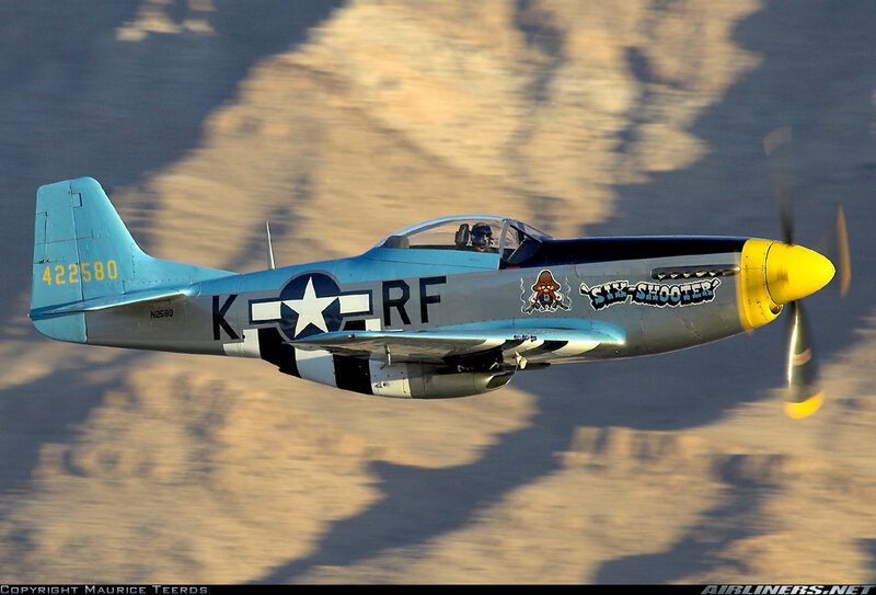 P-51 Mustang Aircraft — Blue