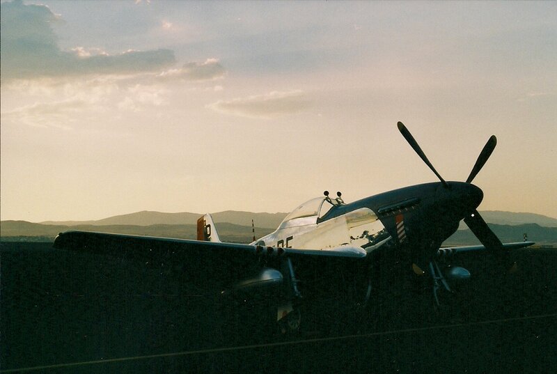 P-51 Mustang Aircraft — Gray, Dramatic