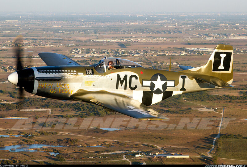 P-51 Mustang Aircraft — Green