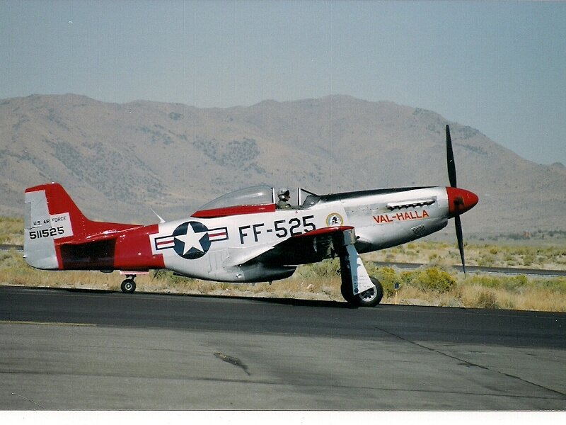 P-51 Mustang Aircraft — Red