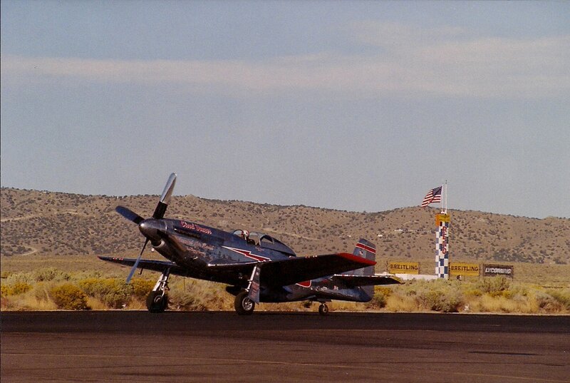 P-51 Mustang Airplane — Blue, Calm, Afternoon