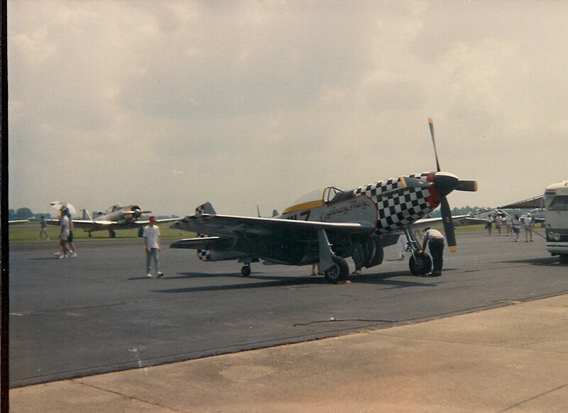 P-51 Mustang Airplane — Gray, Calm