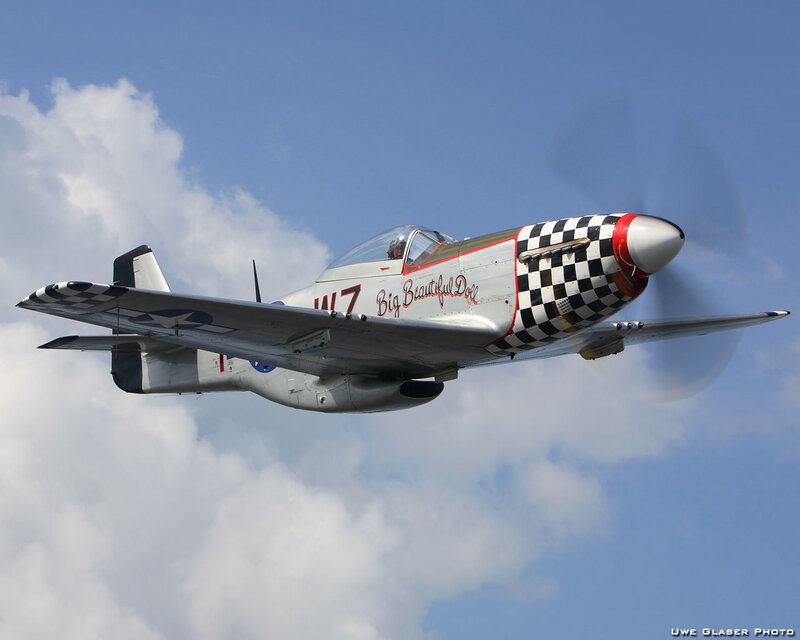 P-51 Mustang Airplane — Silver