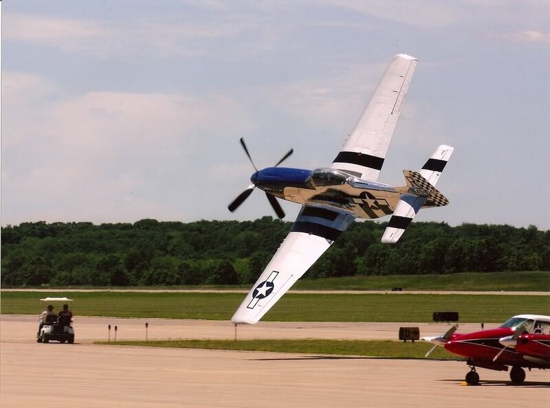 P-51 Mustang Airplane — White