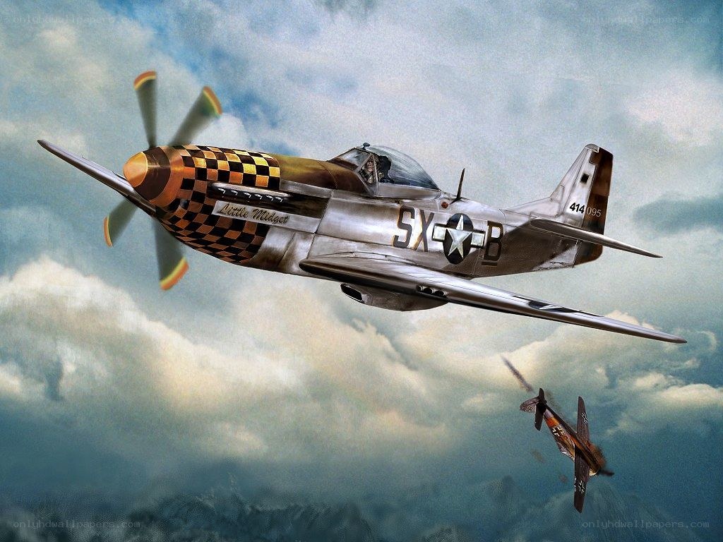 P-51 Mustang in combat