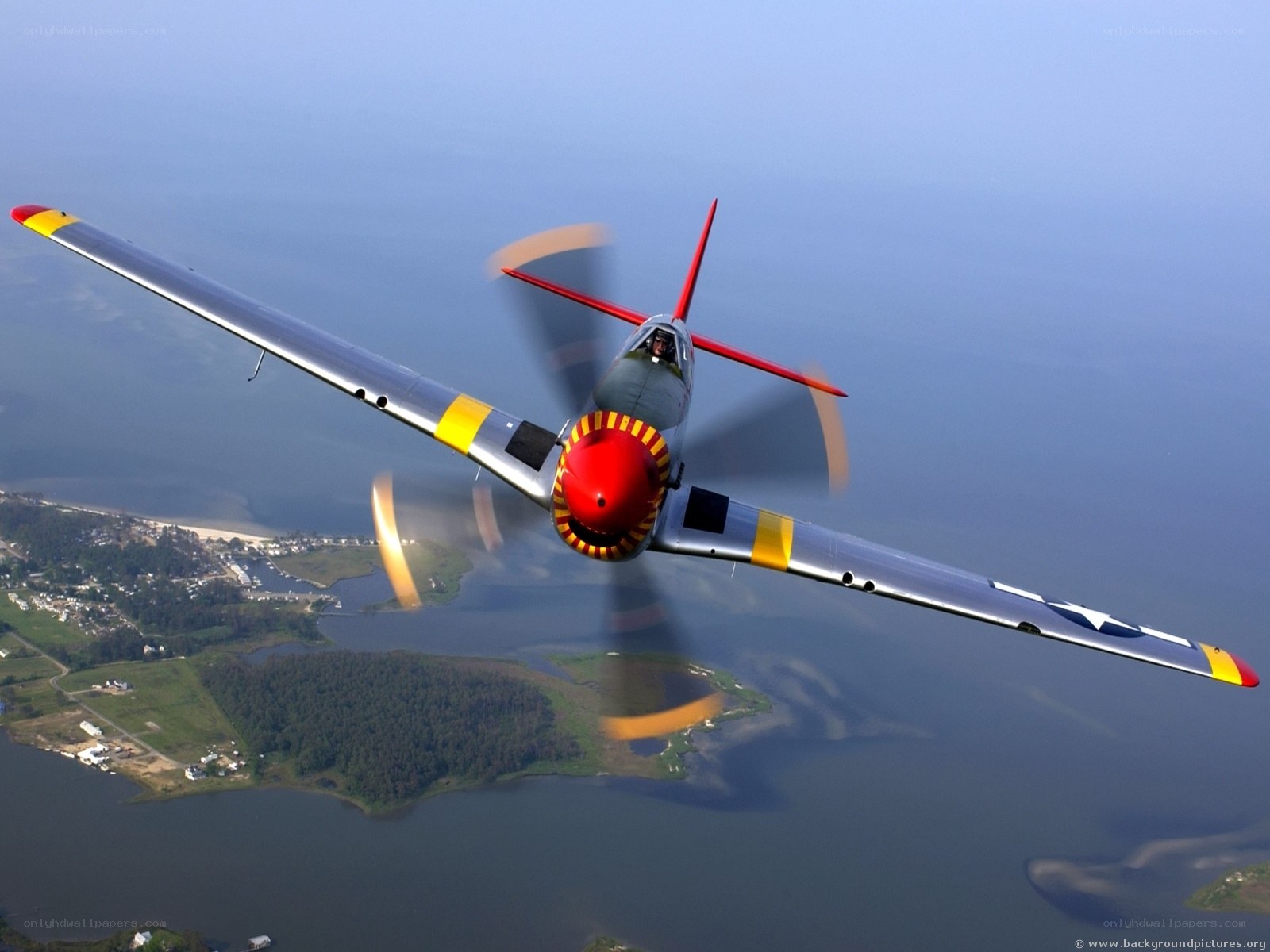 P-51 Mustang in flight