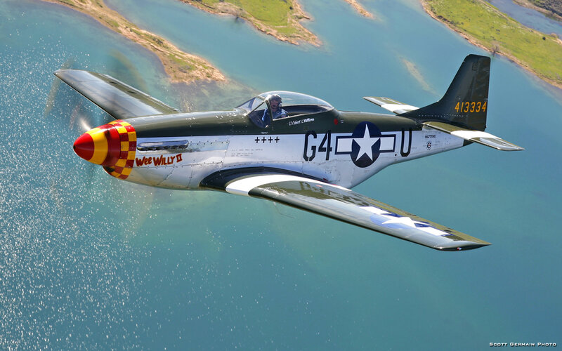 P-51 Mustang in flight
