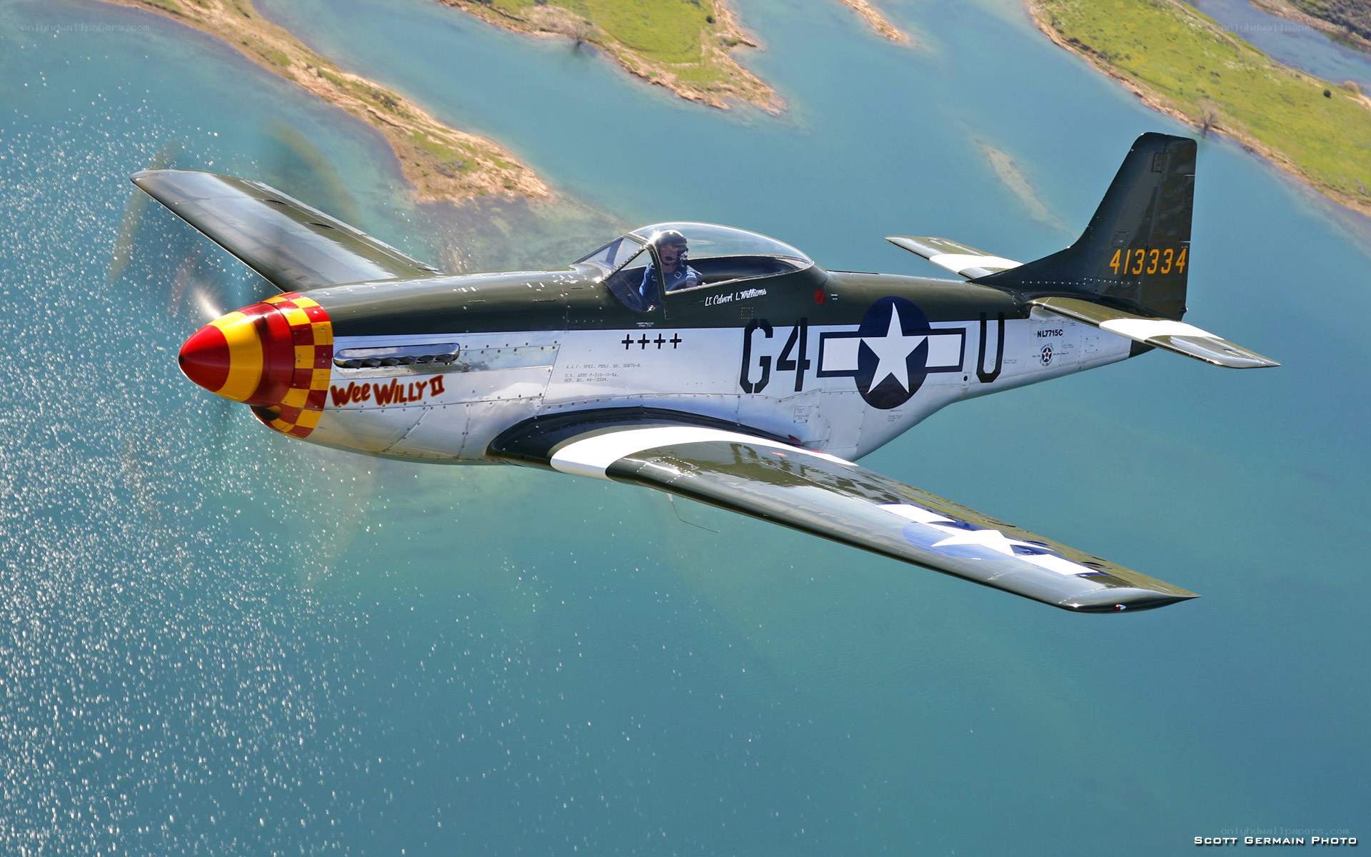 P-51 Mustang in flight