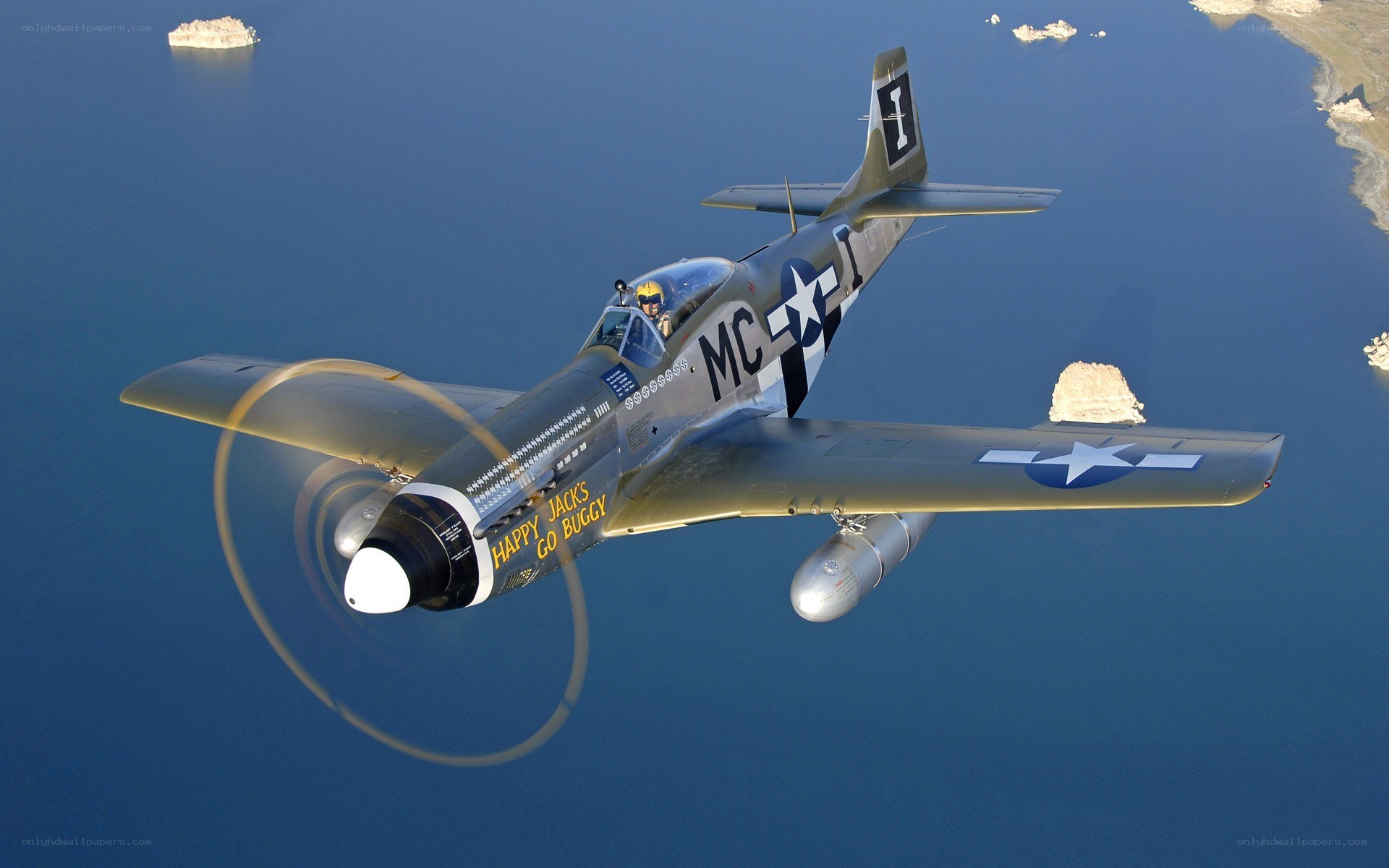 P-51 Mustang in flight