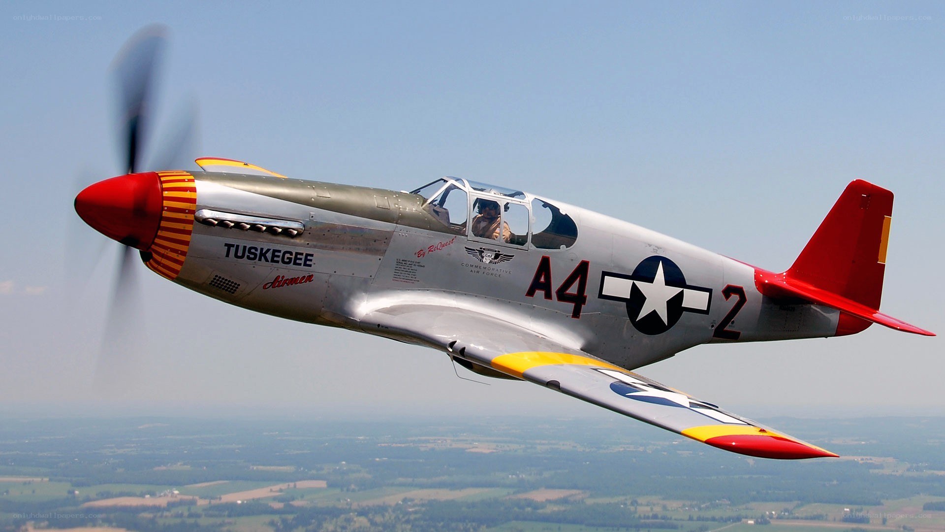 P-51 Mustang in flight