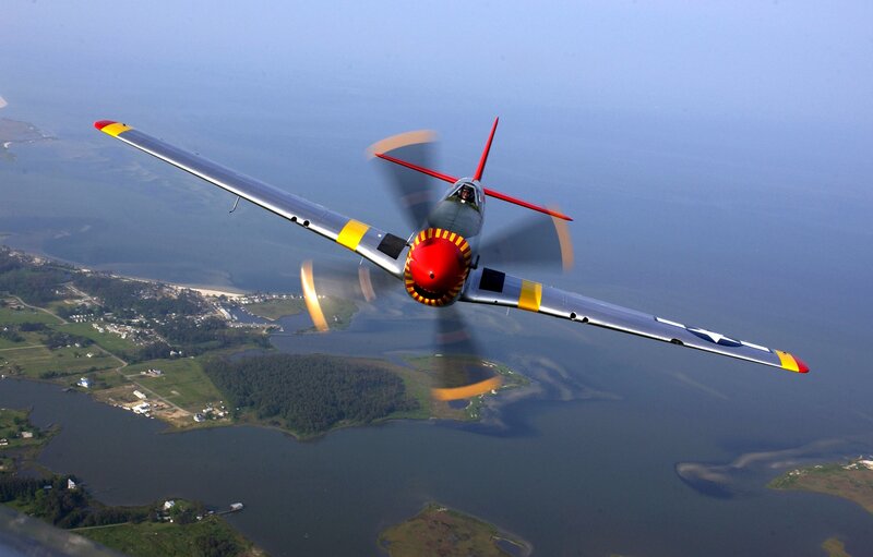 P-51 Mustang in flight