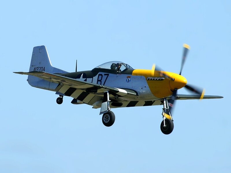 P-51 Mustang in flight