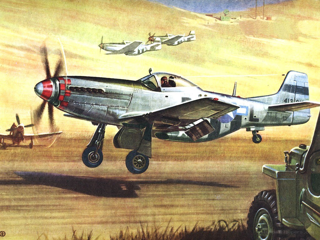 P-51 Mustang in flight