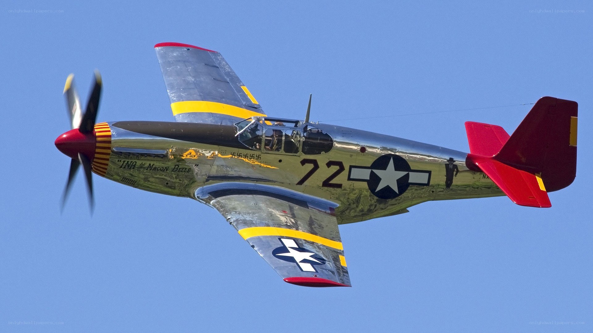 P-51 Mustang in flight