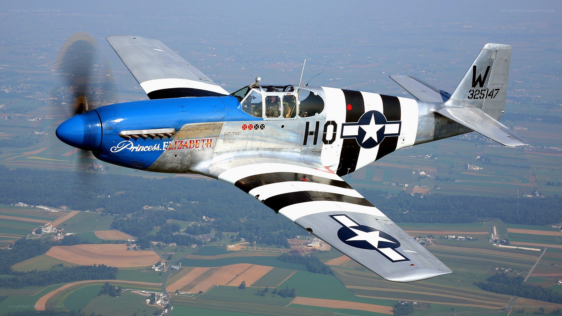 P-51 Mustang in flight