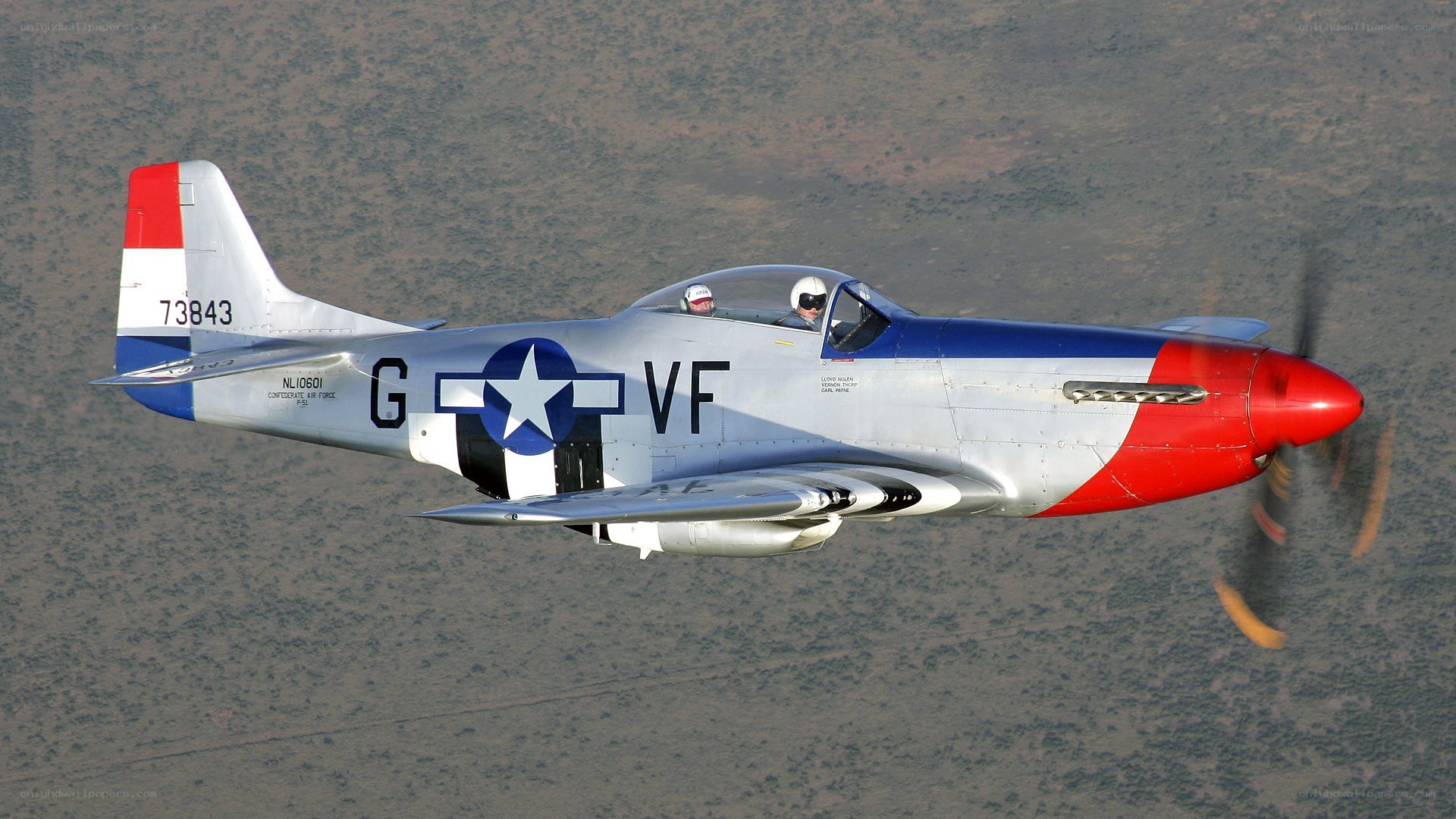 P-51 Mustang in flight