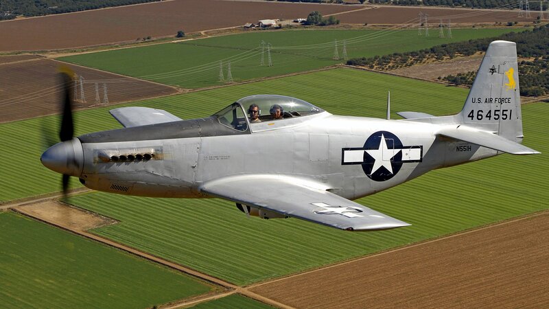 P-51 Mustang in flight