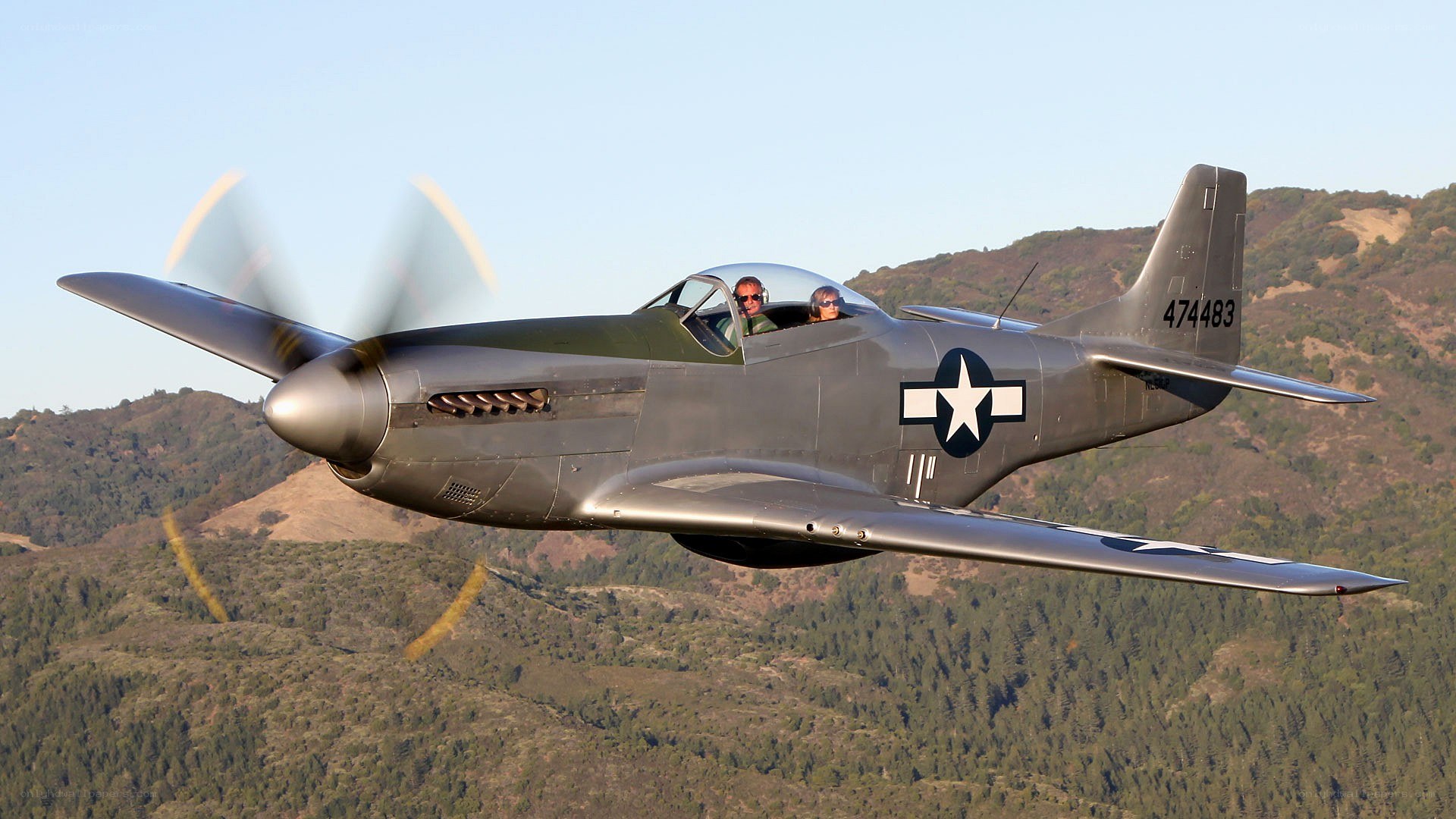 P-51 Mustang in flight