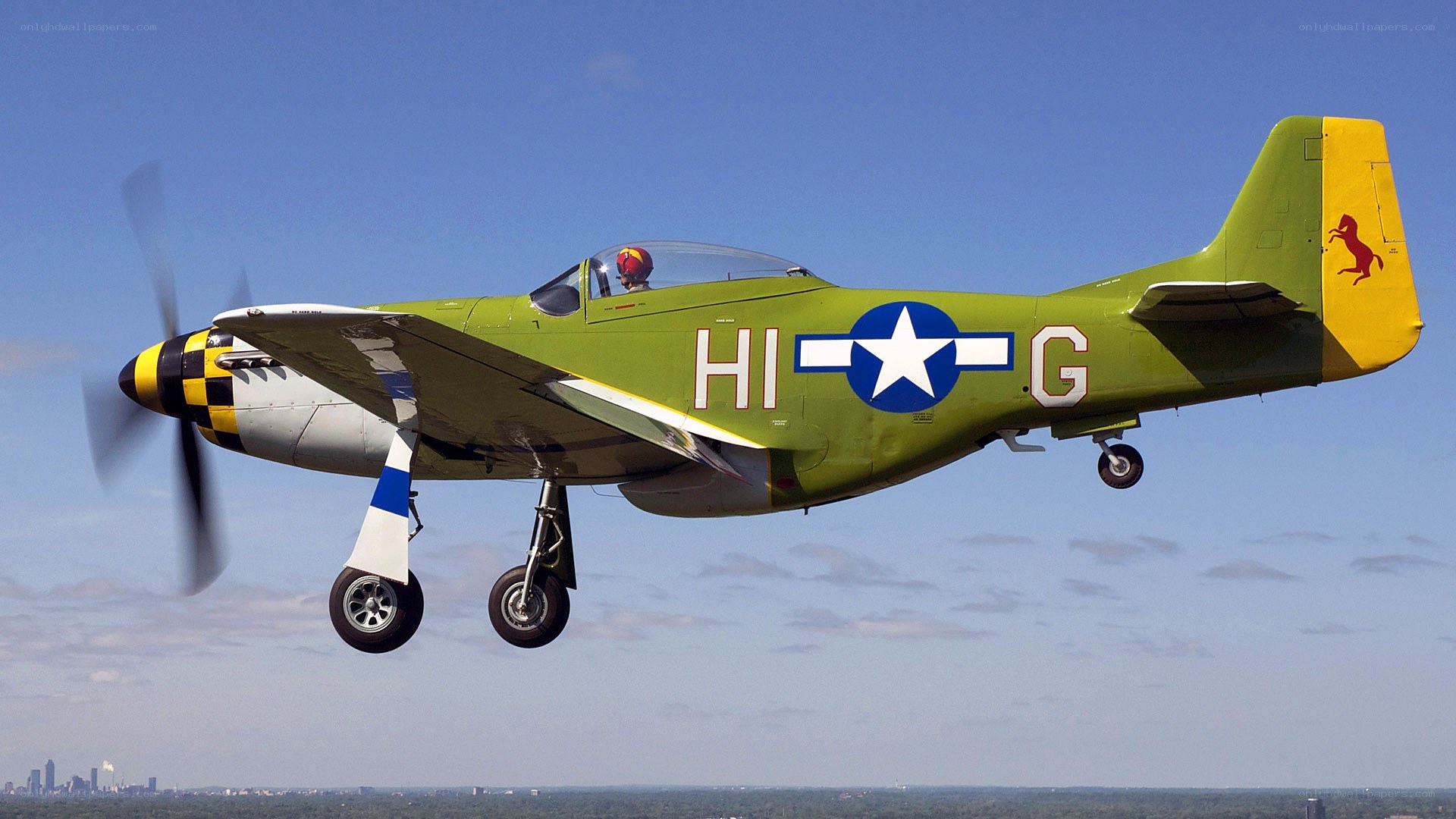 P-51 Mustang in flight