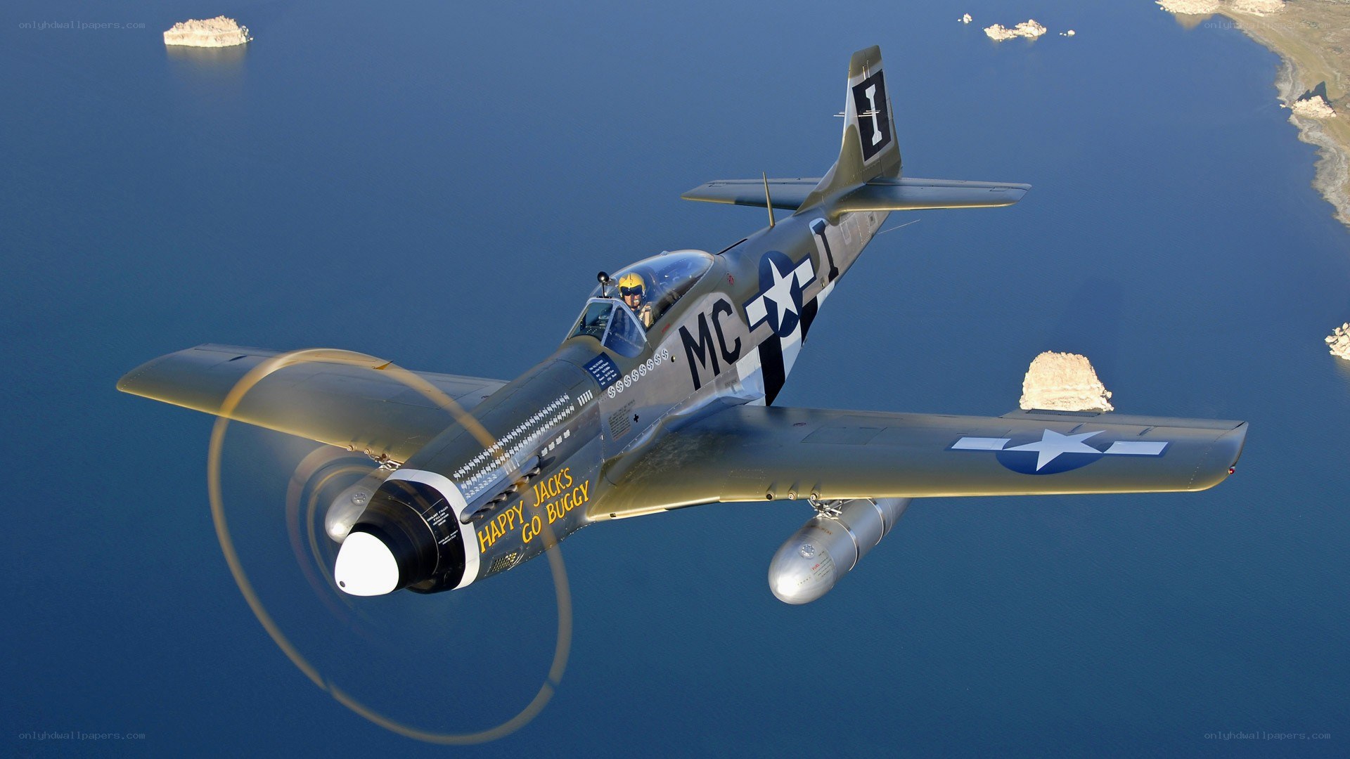 P-51 Mustang in flight
