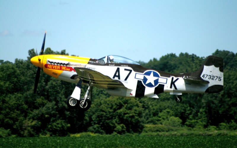 P-51 Mustang in flight