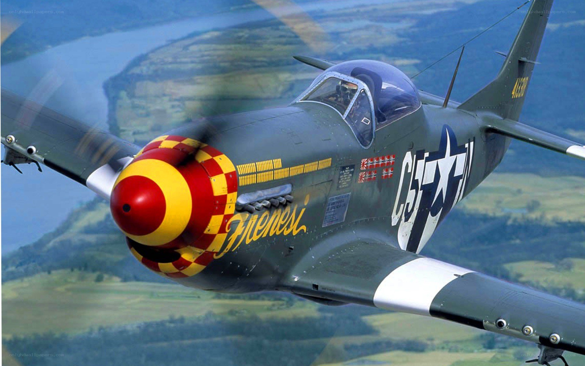 P-51 Mustang in flight