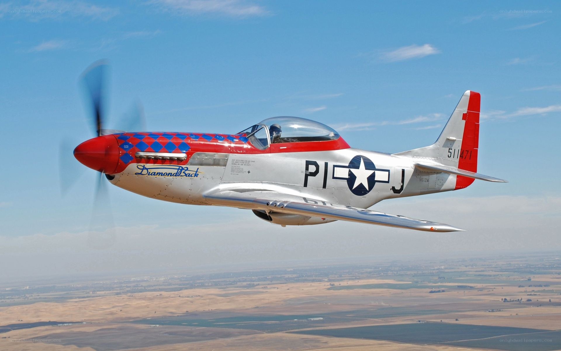 P-51 Mustang in flight