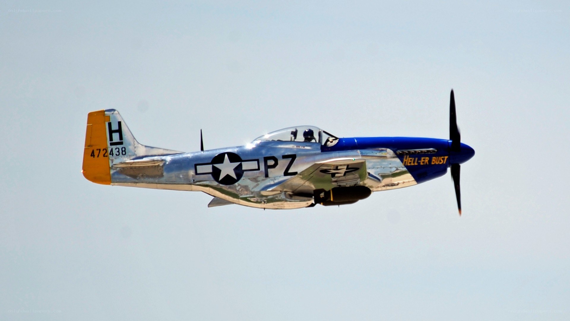 P-51 Mustang in flight