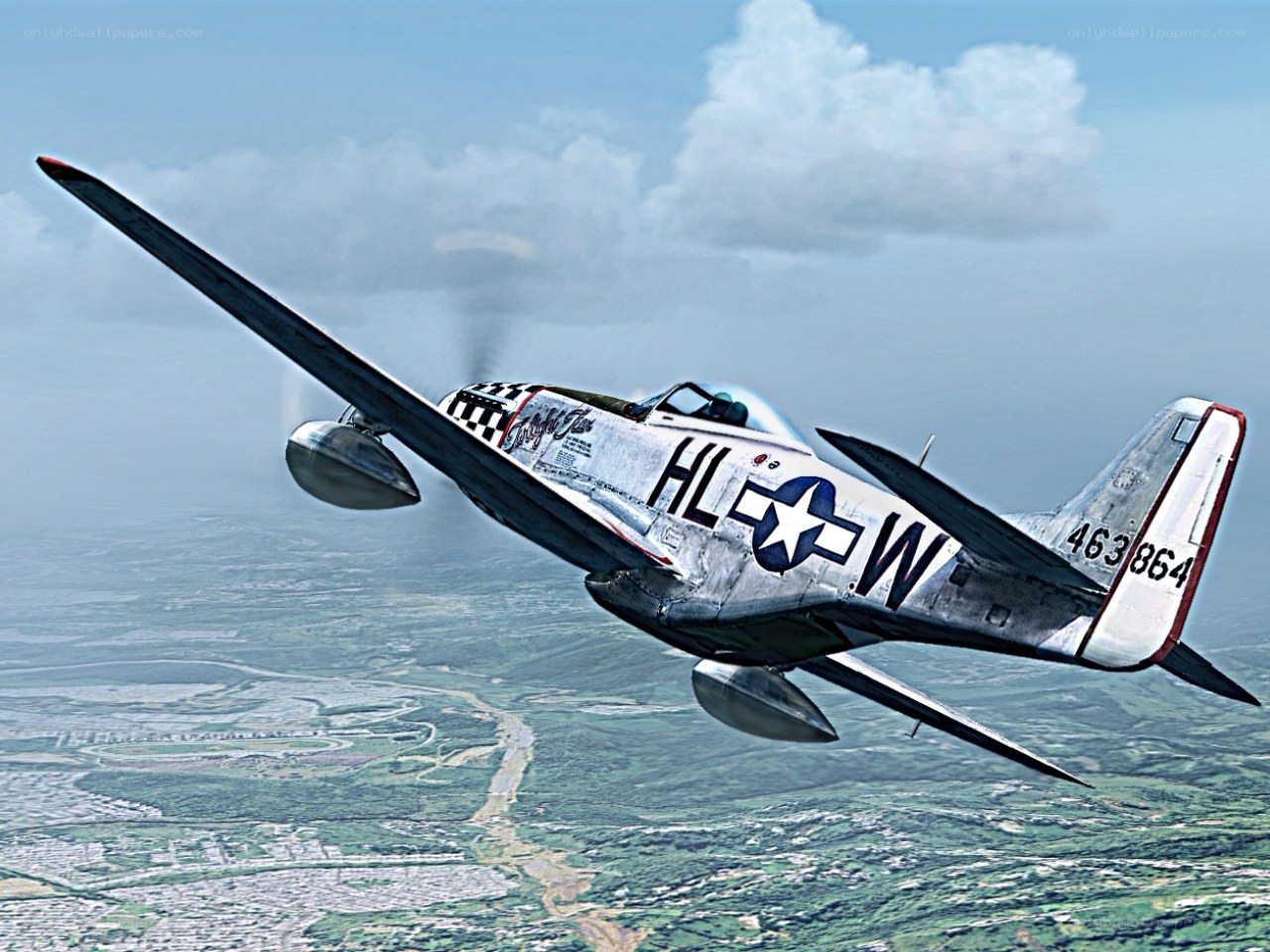 P-51 Mustang in flight